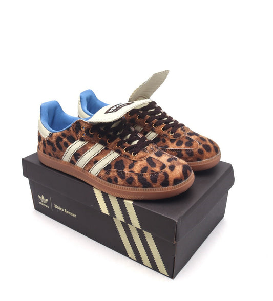 ADDS Wales Bonner Samba Leopard Pony Sneakers