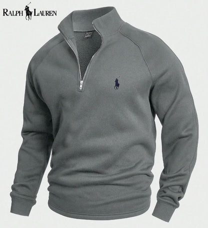 Cotton Half-Zip Jumper