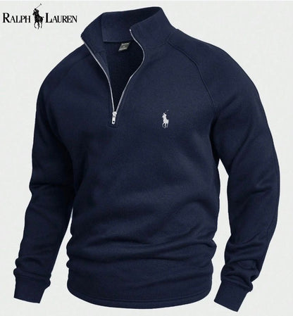 Cotton Half-Zip Jumper