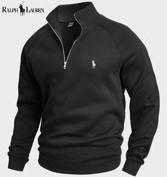 Cotton Half-Zip Jumper