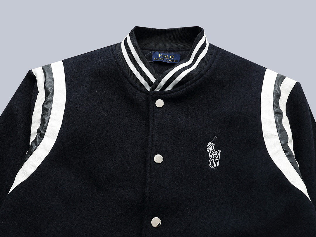 Black and White Varsity Jacket - RL™