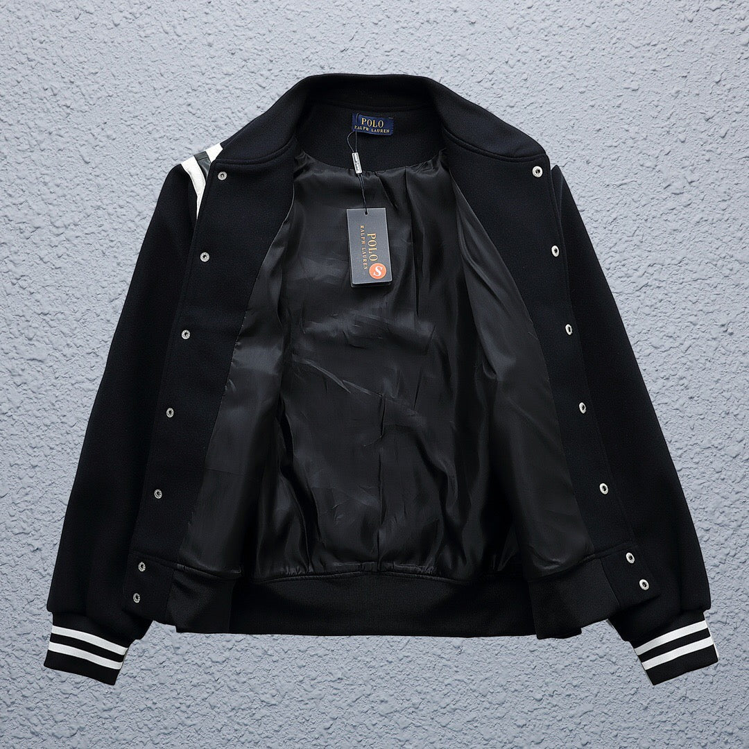 Black and White Varsity Jacket - RL™