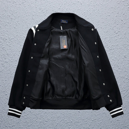 Black and White Varsity Jacket - RL™